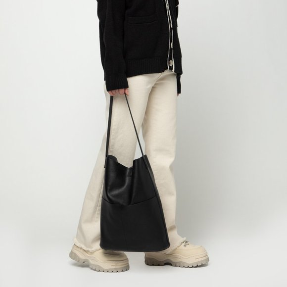 OAK + FORT Handbags - Oak + Fort Tote Bag (Black)